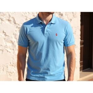 Polo Ralph Lauren Men's Blue Short Sleeve Polo Shirt XL Embroidered Pony preppy